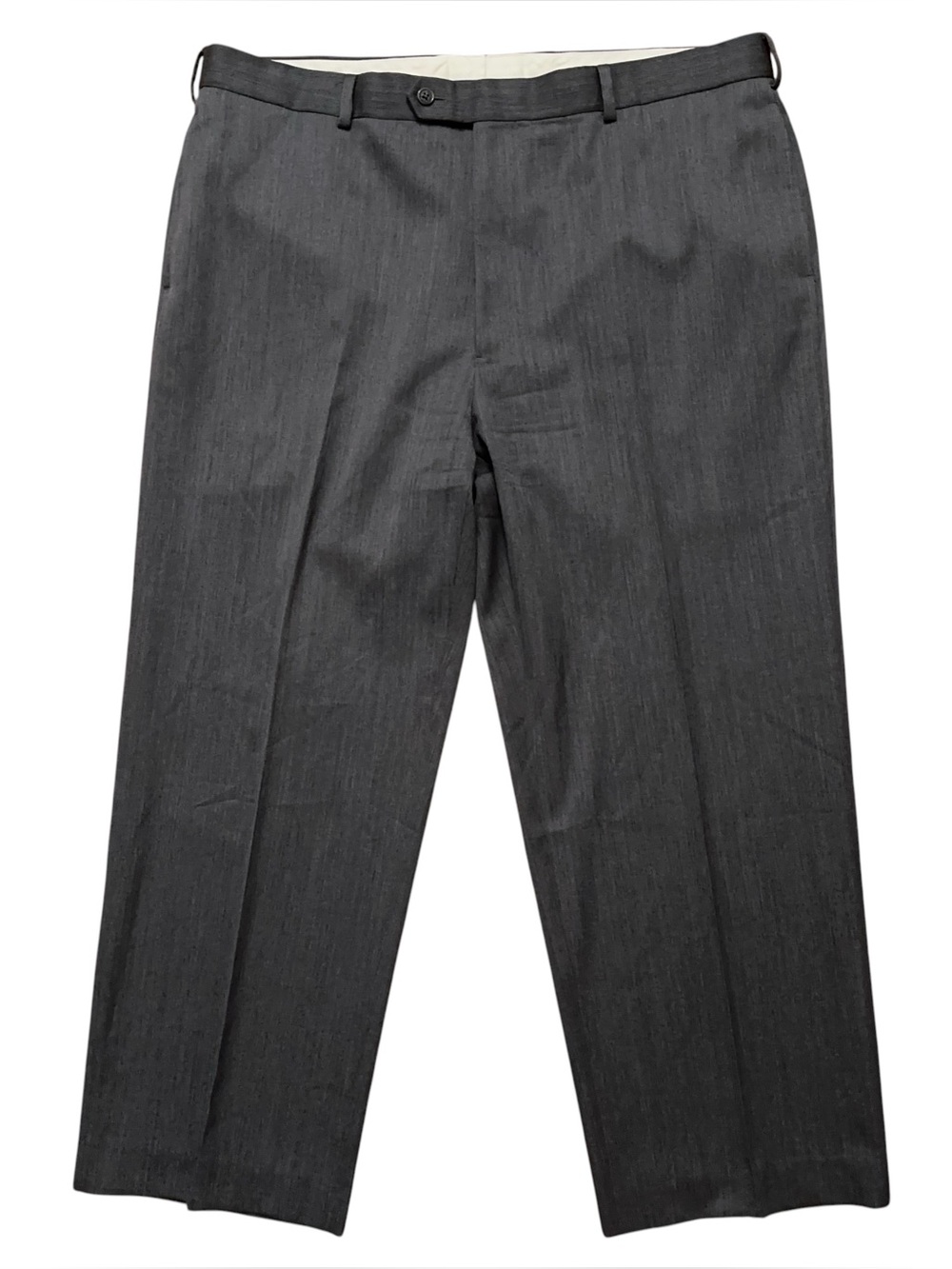 Brooks Brothers Dress Pants Mens 42x34 Madison 100% Wool Center Crease Gray